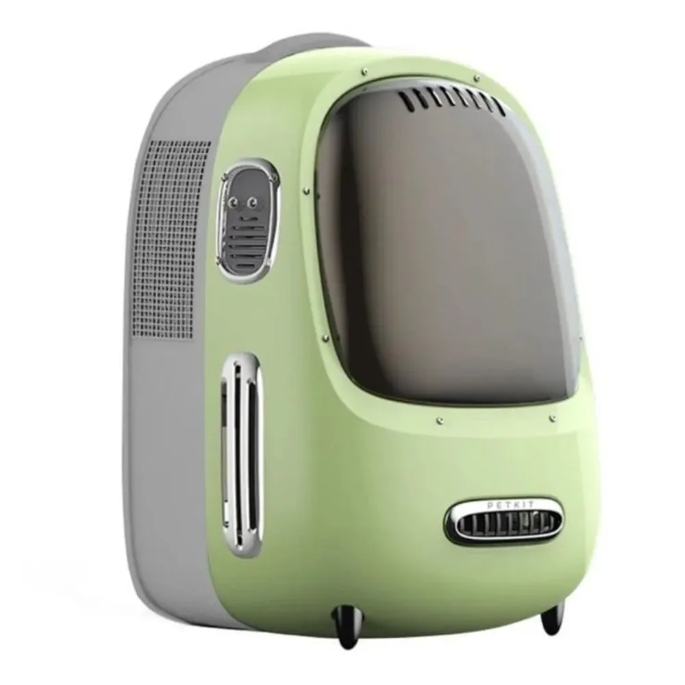 PETKIT Cat Green Backpack Carrier with Inbuilt Fan & Light, Airline-Approved